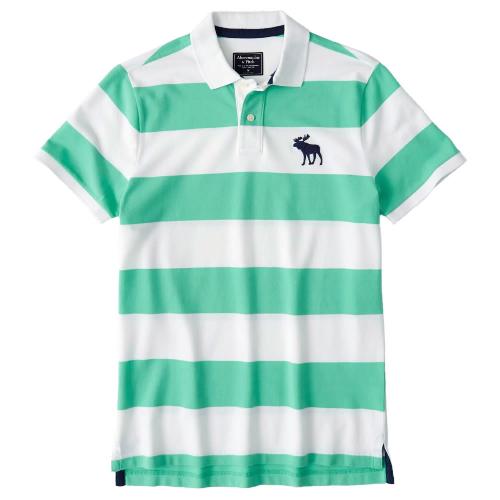 正規品 アバクロ メンズ ポロシャツ 半袖 Abercrombie Fitch Exploded Icon Stretch Polo グリーン アパレル 有限会社 メディアデザイン 問屋 仕入れ 卸 卸売の専門 仕入れならnetsea