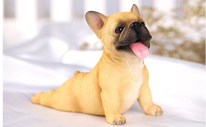 フレンチブルドッグ かわいい 樹脂犬 プレゼント 装飾用 動物モデル 犬