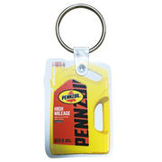 PENNZOIL RUBBER KEYCHAIN RED