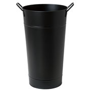 ブリキ花桶　1号　黒　フラワー資材　花桶　ブリキ