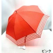 【雨傘】【長傘】耐風骨ドット＆チェック柄ジャンプ雨傘