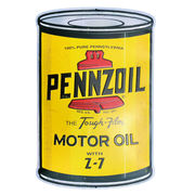 エンボス看板【BIG PENNZOIL OIL CAN】ペンゾイル