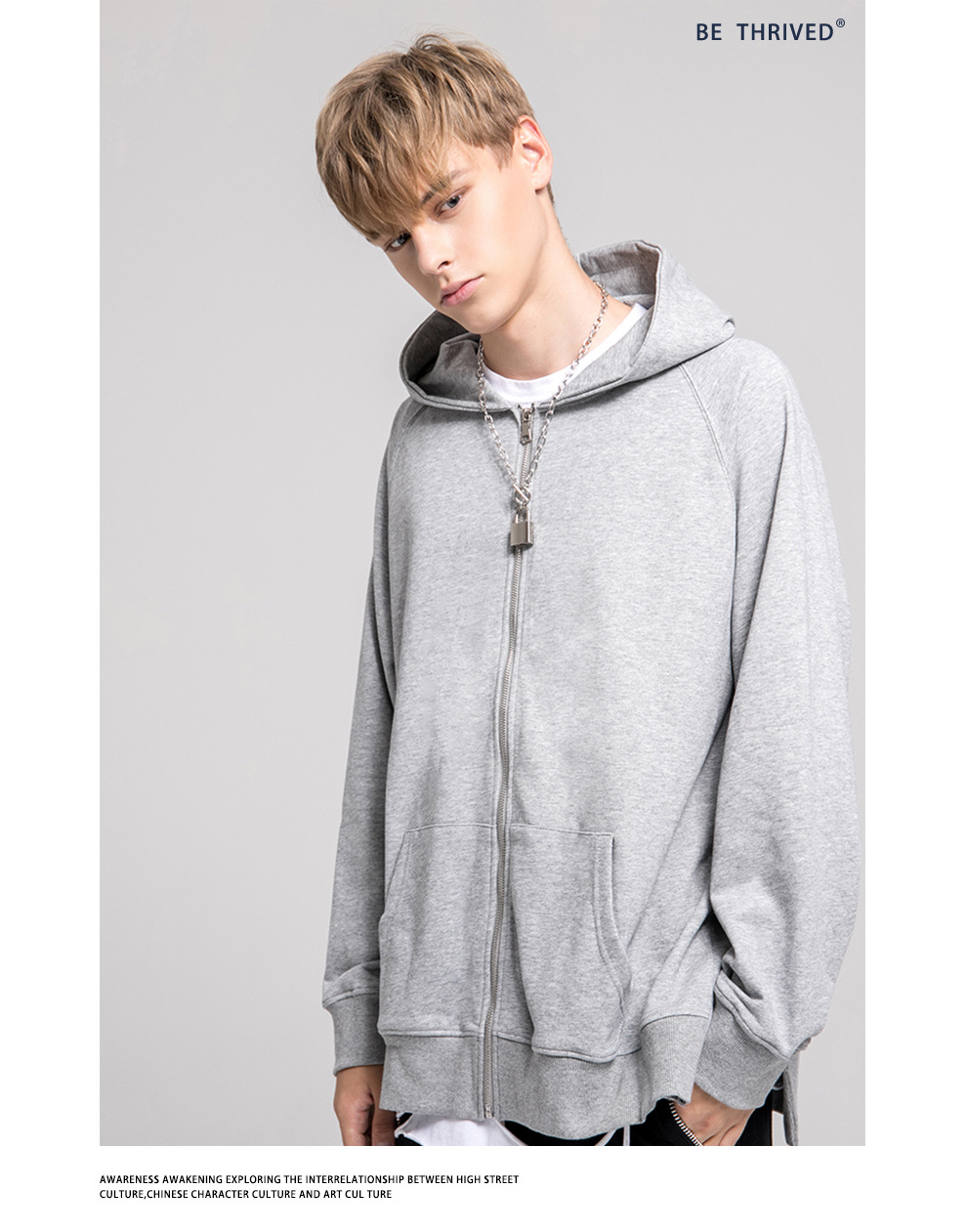 メンズファッション 無地 ジップアップパーカー 男女兼用 ストリート系 フード付アウター 新作 秋冬 全3色 アパレル ゼットジー 株式会社men 問屋 仕入れ 卸 卸売の専門 仕入れならnetsea