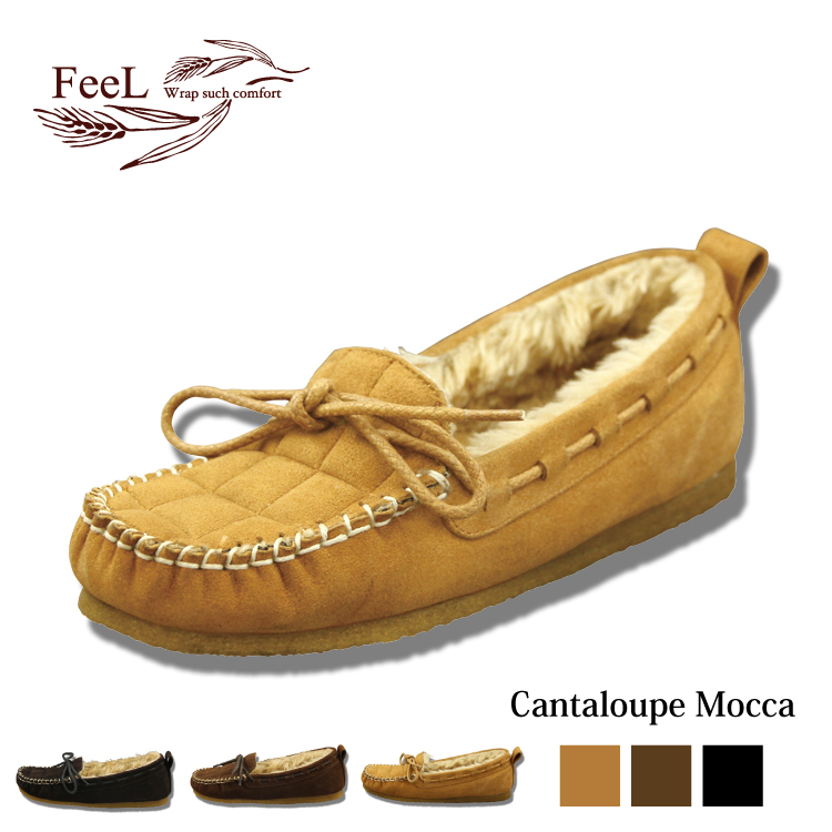 【FeeL】Cantalope Mocca(カンタロープモカ)本革レディースカジュアル FE-11