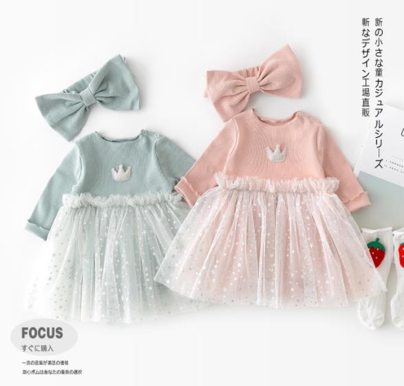 赤ちゃん チュチュ 子供服 ワンピース 子供服 キッズ ベビー 韓国ファッション 長袖