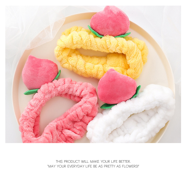 現品限り 3 即納 ヘア 全3色 ピーチデザイン ファンシールームヘアバンド Kgf0657 ファッション雑貨 Kg Market 問屋 仕入れ 卸 卸売の専門 仕入れならnetsea