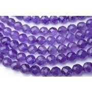 10mm 【アメジスト （64面カット）】 １連（約38cm）_R1527/A5-1