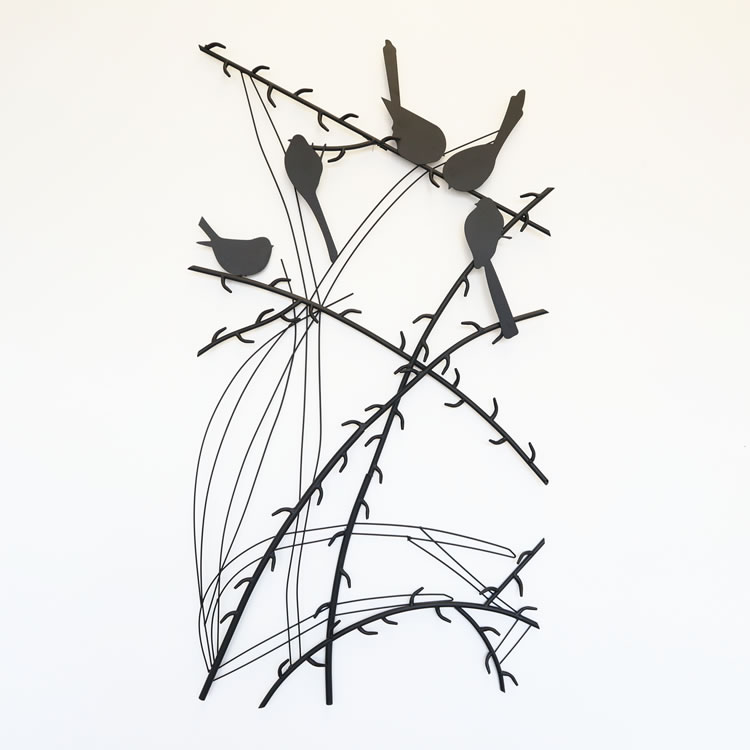 【直送可】ウォールアートパネル 壁掛け 壁飾り 鳥