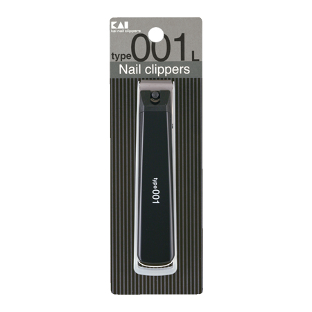 貝印 〈ネイルケア〉Nail Clippers ツメキリ type001L（黒）／KE0123