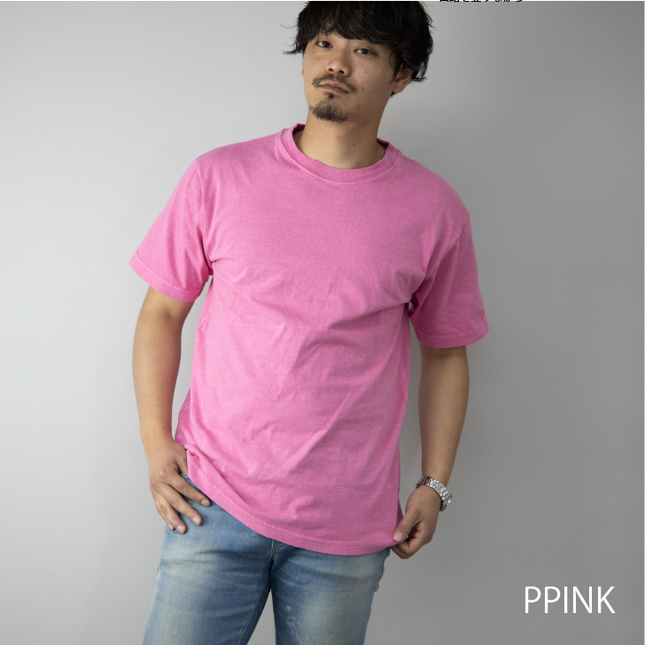 春夏新作 Tシャツ メンズ 半袖 クルーネック ピグメント染め 厚手 綿100 カットソー トップス アパレル 佐藤正 株式会社 問屋 仕入れ 卸 卸売の専門 仕入れならnetsea
