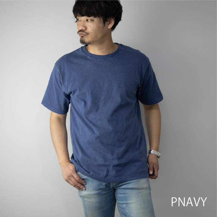 春夏新作 Tシャツ メンズ 半袖 クルーネック ピグメント染め 厚手 綿100 カットソー トップス アパレル 佐藤正 株式会社 問屋 仕入れ 卸 卸売の専門 仕入れならnetsea