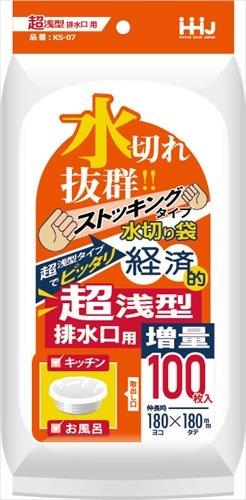 ＫＳ０７水切りストッキング超浅型排水口用１００枚 株式会社新日本