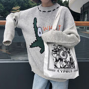 エコバッグ　トートバッグ　肩掛け　キャンバス　cyprus　ビンテージ　ファッション