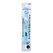 日本製　三菱鉛筆　ジェットストリーム0.7（黒インク）水色【まとめ買い10点】