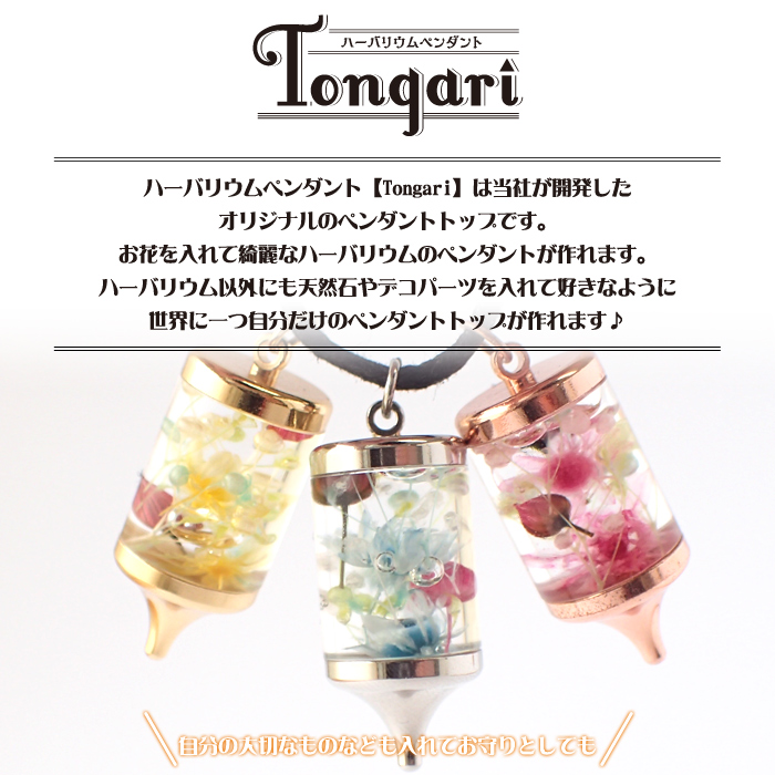 新作 ハーバリウムペンダント Tongari 日本製 手作りキット 当社オリジナル商品 雑貨 パーツワールド Partsworld 問屋 仕入れ 卸 卸売の専門 仕入れならnetsea