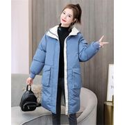 魅力100％完璧な体型カバー 韓国ファッション 冬 ダウンコート フード付き 厚みをつける ゆったりする