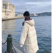 クーポン適用OK 韓国ファッション 中・長セクション ダウンコート  綿のジャケットフード付き トレンド