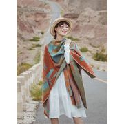 ＼安いし可愛い大人気商品/通勤する ストール 暖かさ スカーフ 芸術 マント 新疆 北西部 砂漠 マント 気質