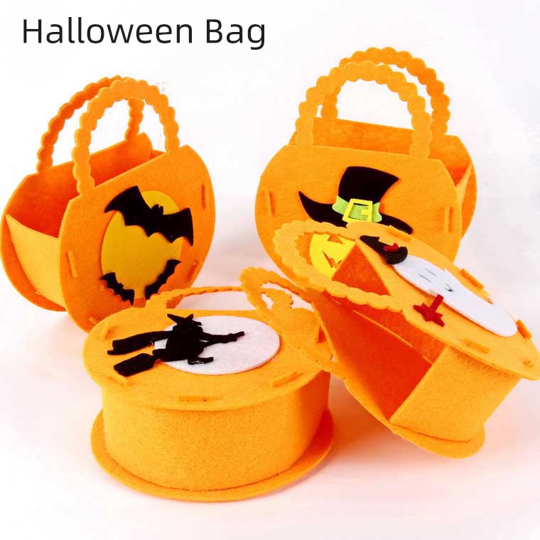 Halloween Bag バッグ ハロウィン ハロウィンティーバッグ カボチャの袋 手提げバッグ 立体