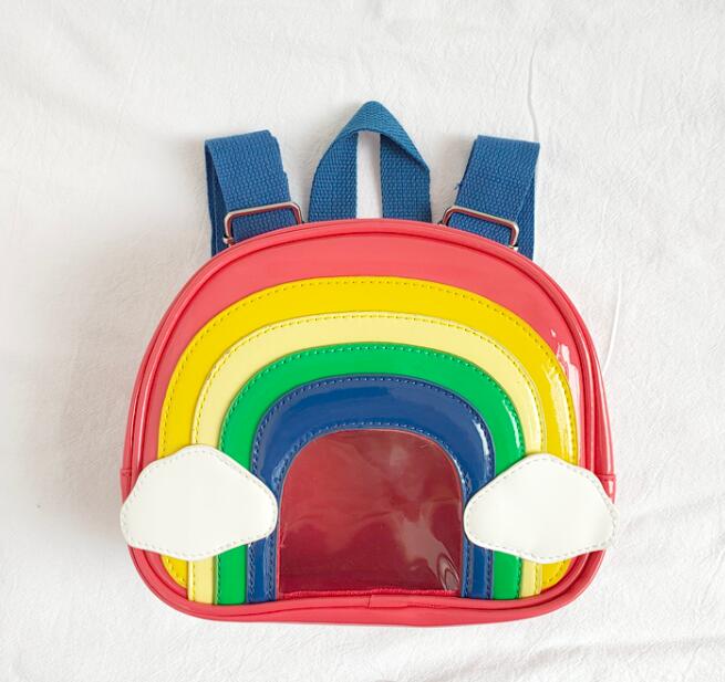 子供　ファッション　カバン　　バッグ 　可愛い　リュック　　虹