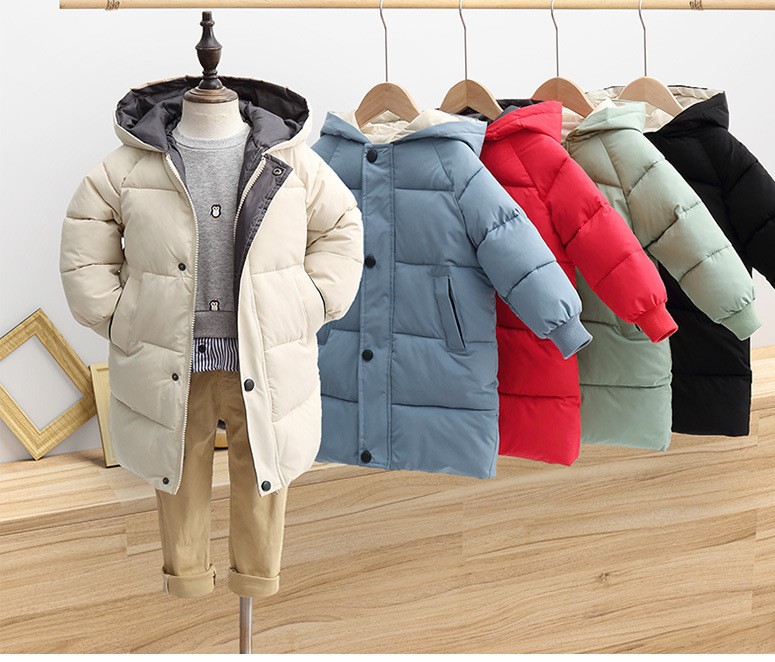 【KID】暖かい 冬服 無地 ジャケット コットンコート　全5色
