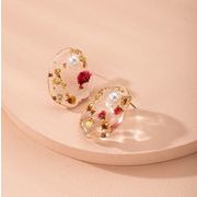 ドライフラワーピアス