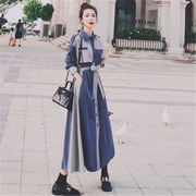 韓国ファッション フレンチスタイル プラティコドン 長袖 シャツ ワンビース  レディース 気質
