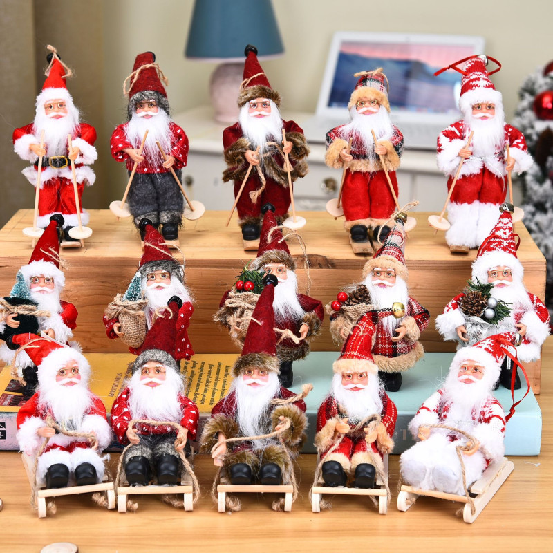 Christmas限定 サンタ おもちゃ チャーム マスコット クリスマス用品 卓上 ショーウインドー ツリー