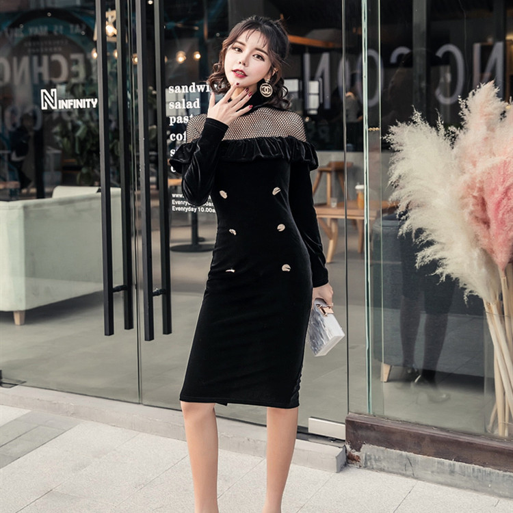 全日本送料無料 19 500円 日本製 茶 ベロア ベルベッド ワンピース ブラウン フォーマル 独創的 Villa Saintantoine Com