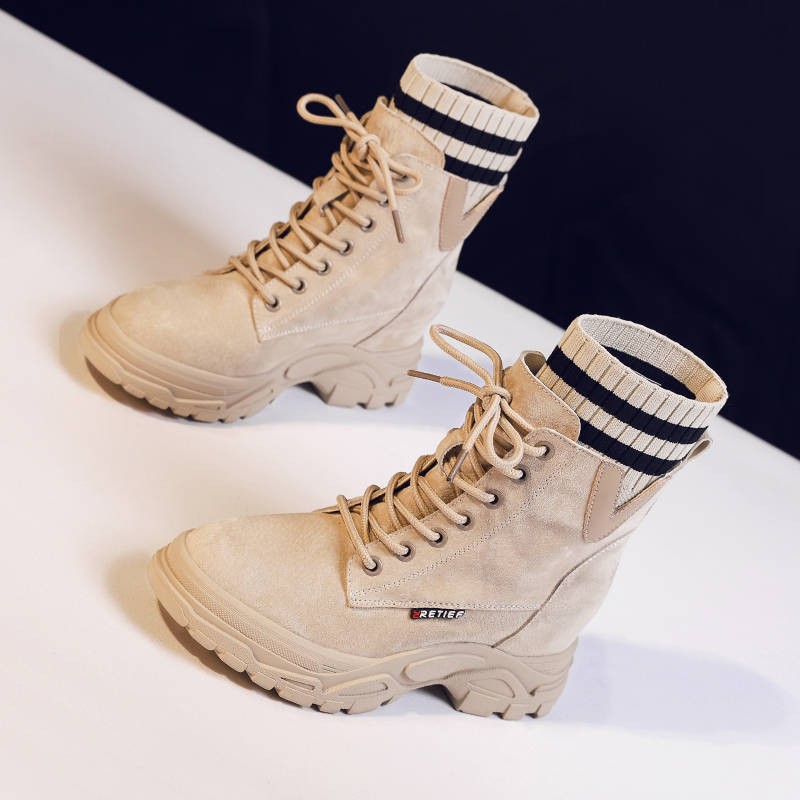 秋冬新作 レディース 靴 ミリタリー レースアップブーツ エンジニアブーツ ソックス 編み上げ ファッション雑貨 錦綉 株式会社 問屋 仕入れ 卸 卸売の専門 仕入れならnetsea