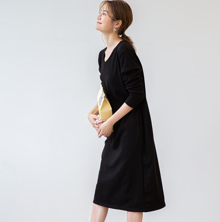 ワンピース 裏起毛 部屋着 ルームウエア あったか リモート 体型カバー 膝丈ワンピ ミモレワンピ アパレル 菅野 合同会社 問屋 仕入れ 卸 卸売の専門 仕入れならnetsea