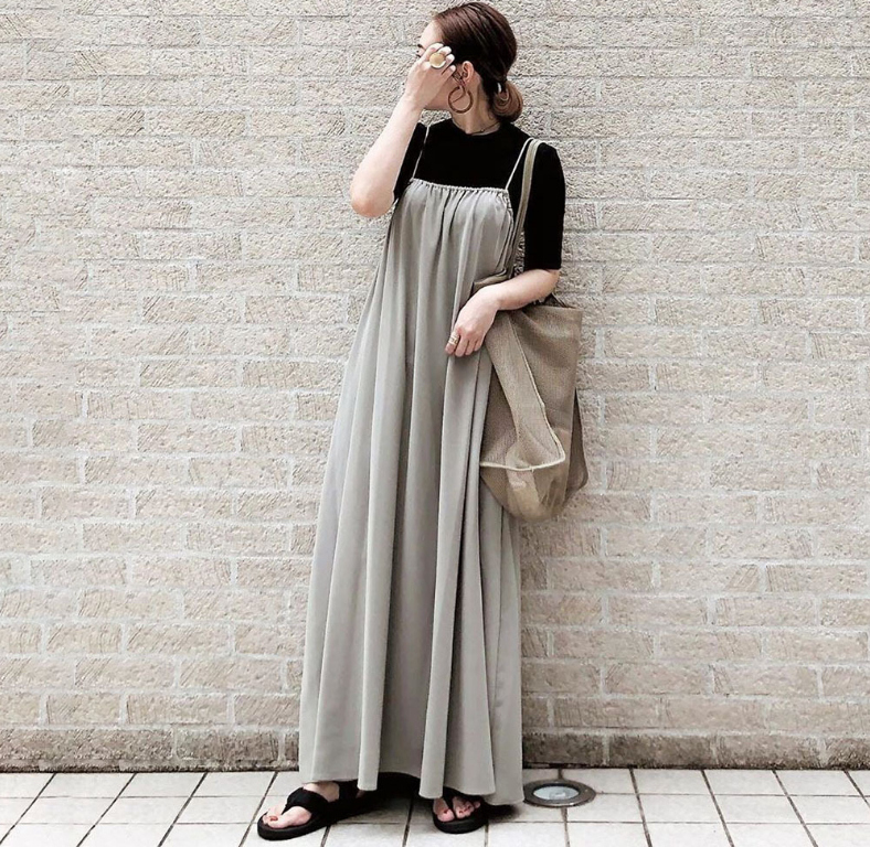 ワンランク上のコーデになる 春夏 新作 ゆったり キャミワンピース スカート レディース アパレル エスペランス 合同会社 問屋 仕入れ 卸 卸売の専門 仕入れならnetsea