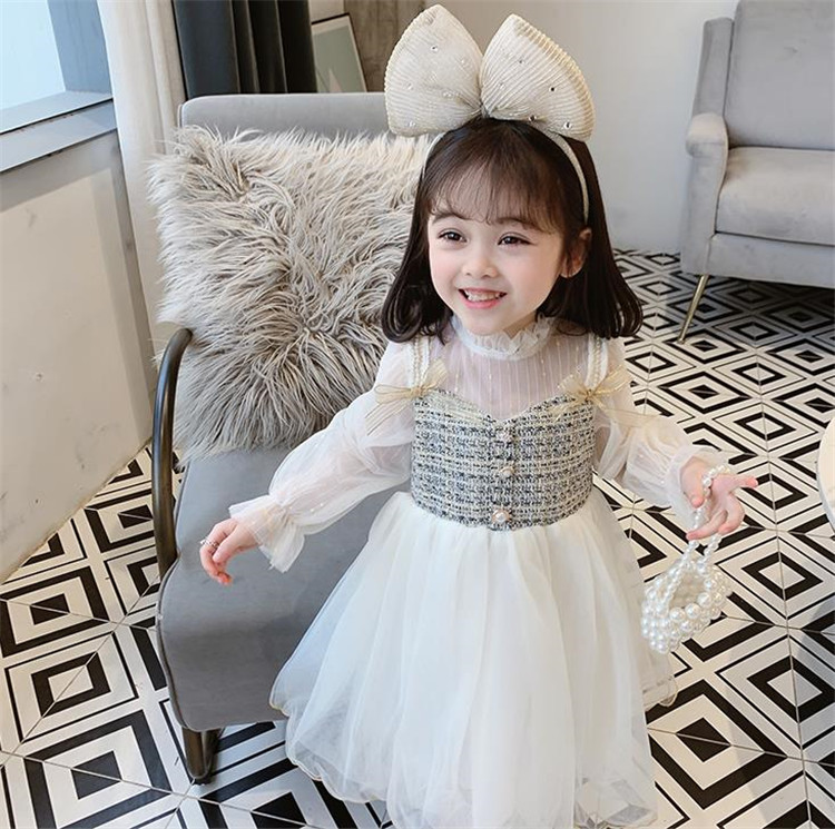 おすすめ商品 韓国ファッション 子供服 長袖 お姫様ドレス チュールスカート デザインセンス 気高い