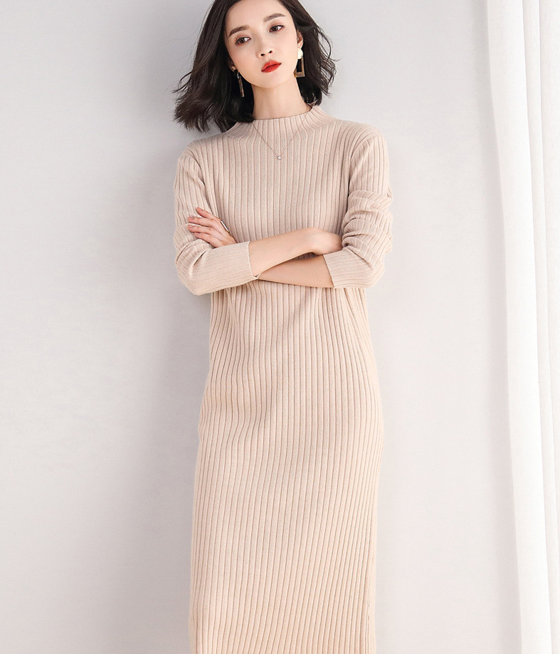 大人の甘さを表現 ジャージワンピース 秋冬 新作 セーター スカート レディース 韓国ファッション
