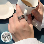 【日本倉庫即納】 アクセサリー ジュエリー 4連デザインビジューリング リング レディース 指輪