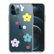 iPhone12 Pro 側面ソフト 背面ハード ハイブリッド クリア ケース CuVery  花柄 フローラル