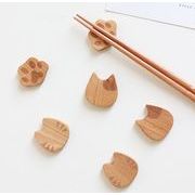 雑貨★超人気★木製　可愛い猫の手箸置き★3種
