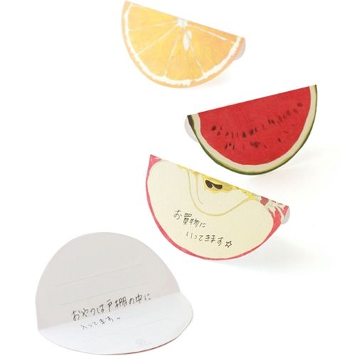 輪切り果物のメモカード Fruits Block フルーツブロック 雑貨 有限会社 コアプラス 問屋 仕入れ 卸 卸売の専門 仕入れならnetsea