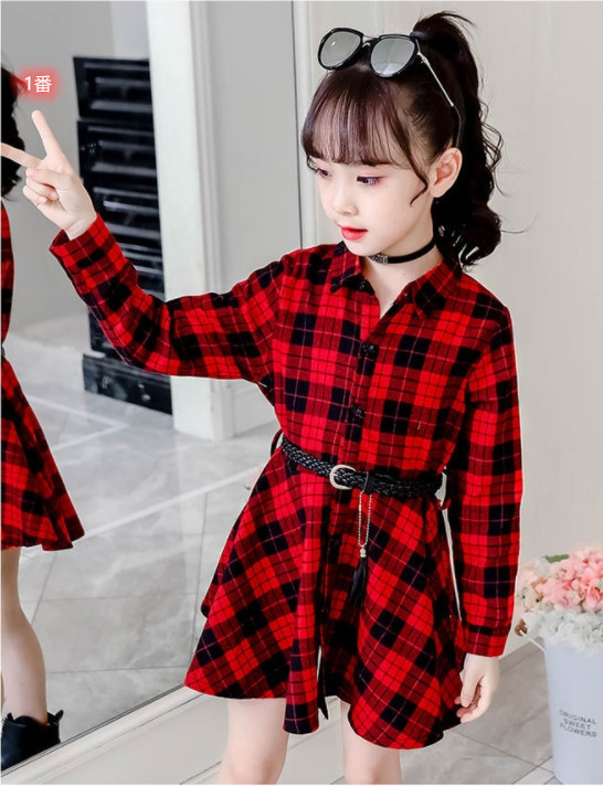 子供服 子供ワンピース キッズワンピース 格子ワンピース 可愛い 春 新作 アパレル 個人事業主 青井屋 問屋 仕入れ 卸 卸売の専門 仕入れならnetsea