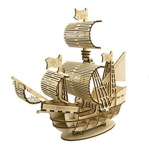 エーゾーン Wooden Art ki-gu-mi 帆船 KGM10578