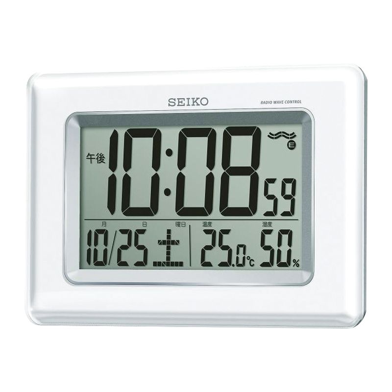 （価格変更）（上代改定）セイコー 温・湿度表示付電波時計 SQ424W
