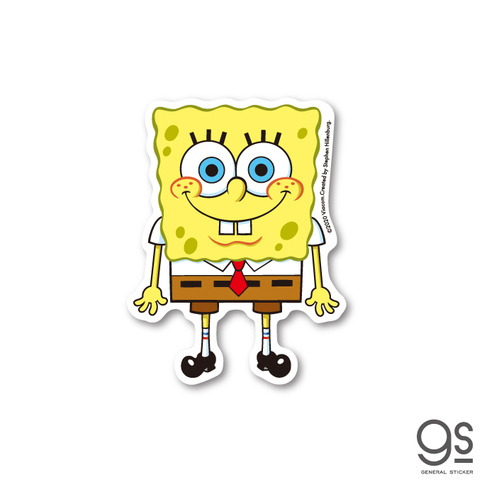 スポンジ・ボブ ボブ キャラクターステッカー アメリカ アニメ SpongeBob SPO001 gs 公式グッズ 2021新作