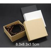包装資材/ネックレス＆ブレスレットの紙箱/アクセサリーボックス/ハトロン紙ボックス/8.3x8.3x3.5cm