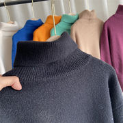 芸能人も好きな商品 韓国ファッション 厚手 タートルネック セーター ニット 暖かさ 短いスタイル