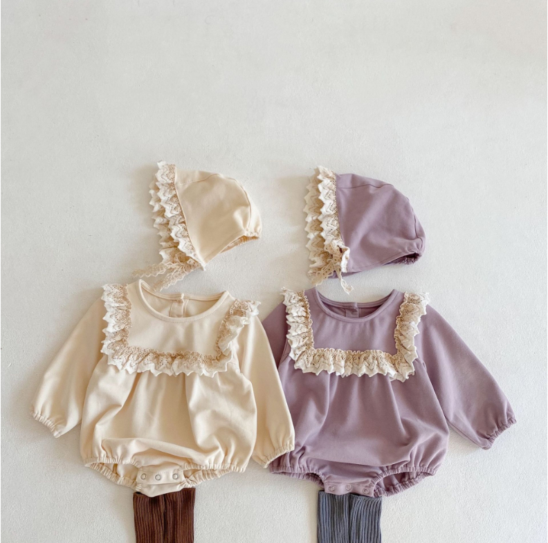 春服 女の子 赤ちゃん 長袖 ロンパース 韓国子供服 子供服 キッズ服 ベビー服