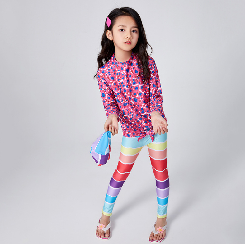 新作 子供服 水着 女の子 長袖 ズボン 2点セット 韓国子供服 キッズ 可愛い アパレル 香山 株式会社 問屋 仕入れ 卸 卸売の専門 仕入れならnetsea