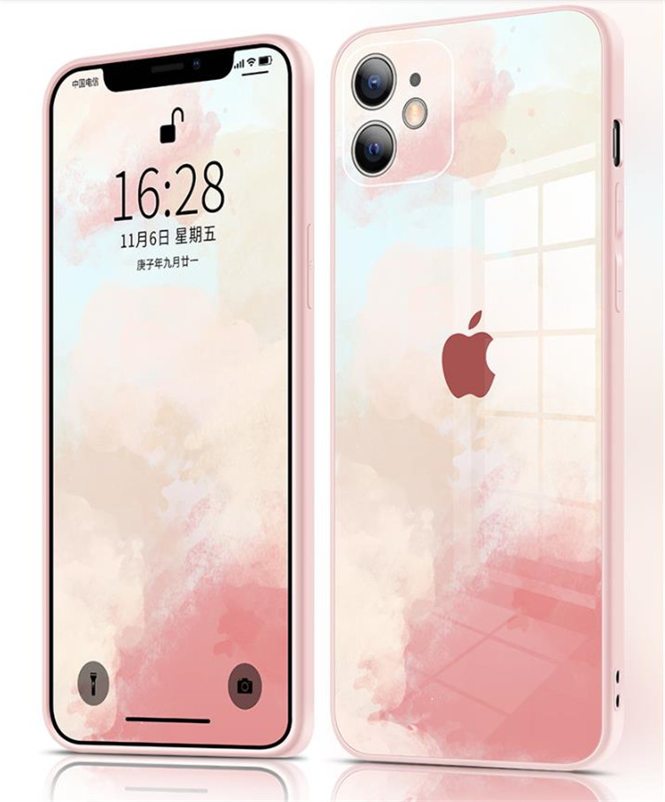 芸能人も好きな商品  Apple 12  携帯電話ケース プロ ガラス  12プロマックス リキッド ニュー
