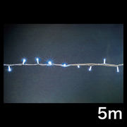 LEDストリング ニューハイグレード・白コードタイプ 長さ5m 青