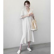 レディースファッション マキシ 夏服 新作 ゆったり ワンピース 韓国ファッション
