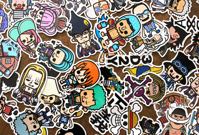 ONE PIECE ワンピース×パンソンワークスコラボステッカー LCS506 3D2Y